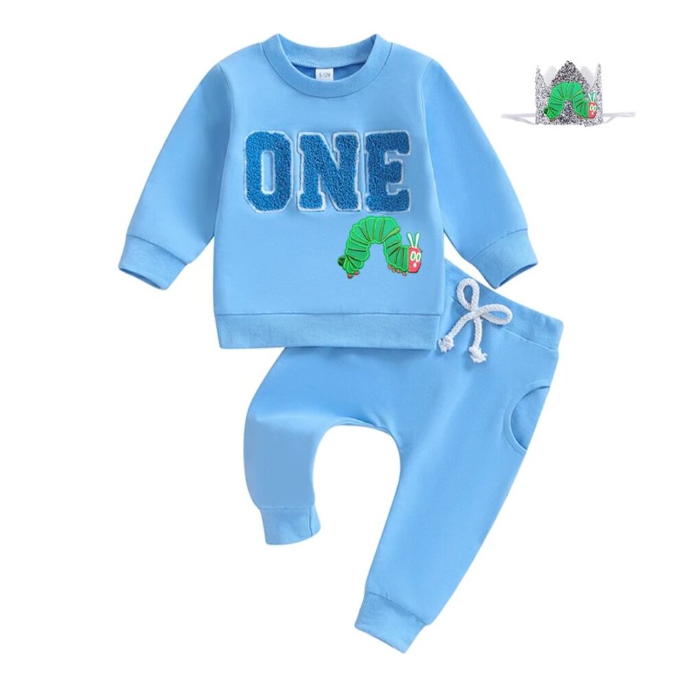 The Very Hungry Caterpillar Sweater Pant First Birthday Outfit Clothes Leggings